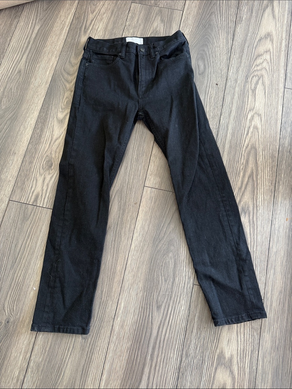 Everlane, black denim jeans, size 25 regular